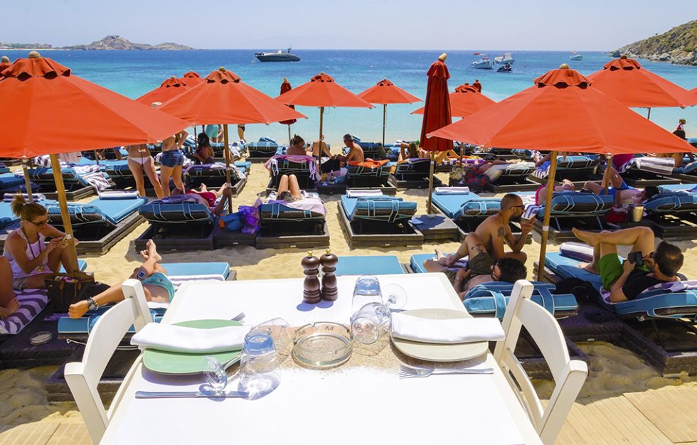 psarou beach Mykonos