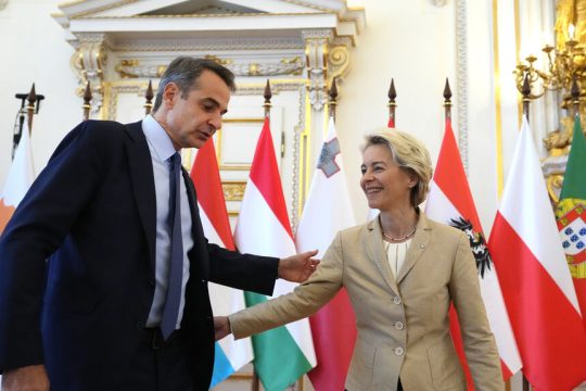 Κυριάκος Μητσοτάκης- Ουρσουλα φον ντερ Λάιεν