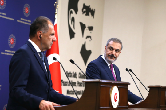 Κοινές δηλώσεις Γεραπετρίτη - Χακάν στην Άγκυρα