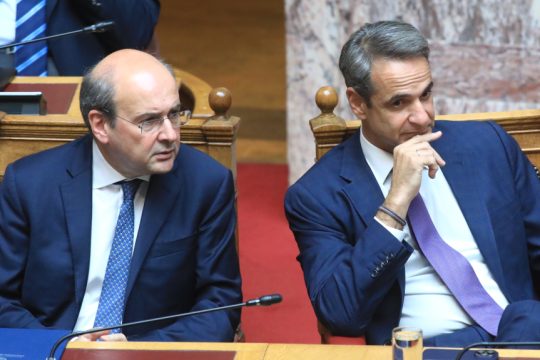 ο Κυριάκος Μητσοτάκης και ο Κωστής Χατζηδάκης