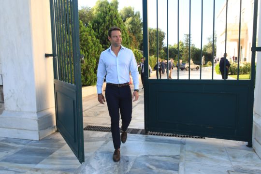 Ο Στέφανος Κασσελάκης στη Βουλή