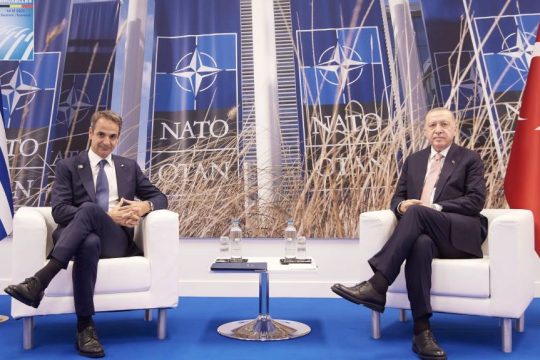 Κυριάκος Μητσοτάκης και Ρετζέπ Ταγίπ Ερντογάν