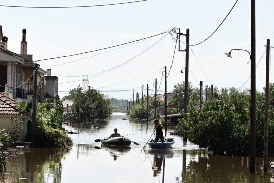 πλημμύρες στα Τρίκαλα