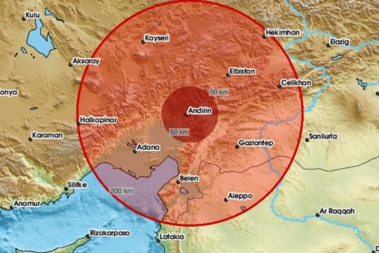 Σεισμός, Τουρκία