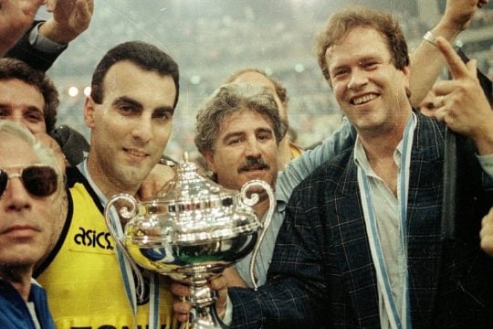 ο Γιάννης Ιωαννίδης και ο Νίκος Γκάλης