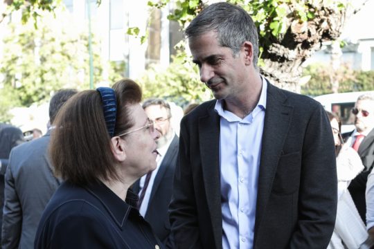 ο Κώστας Μπακογιάννης και η Λίνα Μενδώνη
