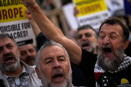 διαδήλωση στην Κωνσταντινούπολη