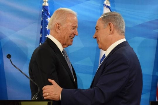 Τζο Μπάιντεν, Μπενιαμίν Νετανιάχου