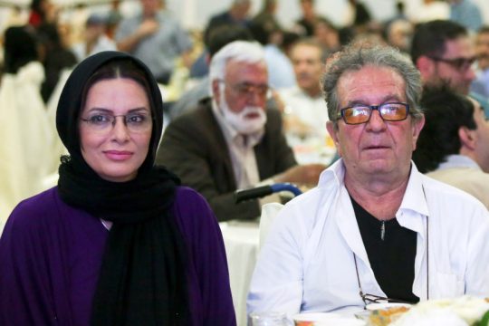 Ο Ιρανός σκηνοθέτης με τη σύζυγό του σε φωτογραφία του 2015.