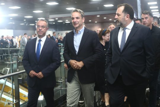 Κυριάκος Μητσοτάκης - μετρό