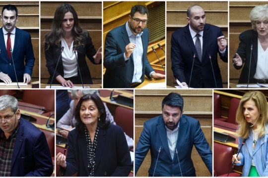 Αλ. Χαρίτσης | Εφη Αχτσιόγλου | Ν. Ηλιόπουλος | Δημ. Τζανακόπουλος | Σία Αναγνωστοπούλου | Ζεϊμπέκ Χουσείν | Θεανώ Φωτίου | Φερχάτ Οζκιούρ | Μερόπω Τζούφη