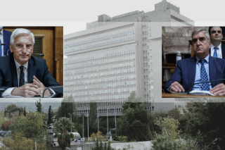 Το κτίριο που στεγάζει και την ΕΥΠ στη λεωφόρο Κατεχάκη | Ο διοικητής της ΕΥΠ Θεμιστοκλής Δεμίρης (αριστερά) |  Ο τέως διοικητής της ΕΥΠ Παναγιώτης Κοντολέων (δεξιά)