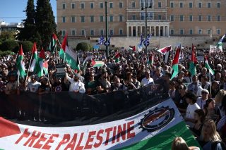 Διαδήλωση στην Αθήνα κατά του πολέμου στη Γάζα