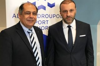 Ο τέως πρόεδρος του ΟΛΑ Κωνσταντίνος Χατζημιχαήλ και ο διευθύνων σύμβουλος Κώστας Χατζηκωνσταντίνου