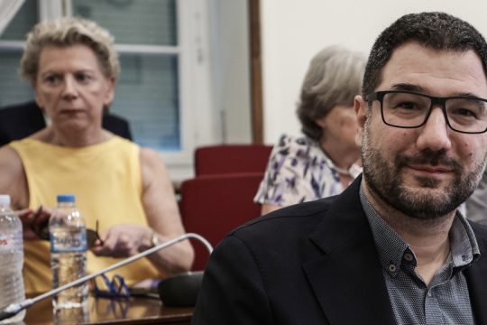 ο Νάσος Ηλιόπολος και η Έλενα Ακρίτα