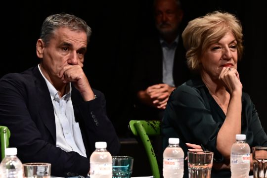 ο Ευκλείδης Τσακαλώτος και η Σία Αναγνωστοπούλου