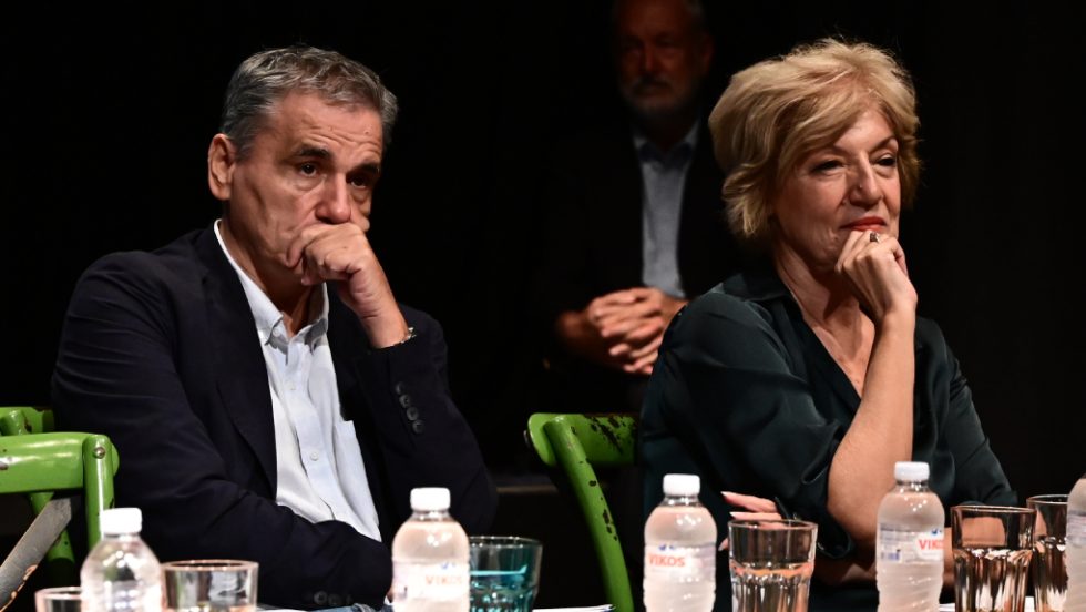 ο Ευκλείδης Τσακαλώτος και η Σία Αναγνωστοπούλου