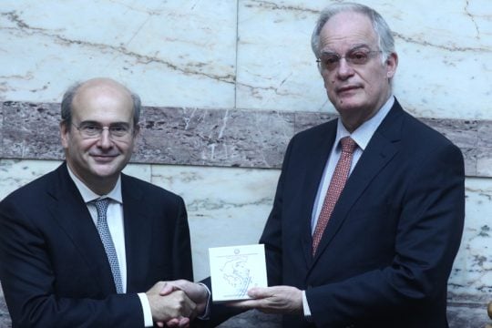 Κωστής Χατζηδάκης και Κωνσταντίνος Τασούλας