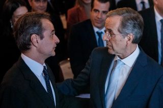 ο Κυριάκος Μητσοτάκης και ο Αντώνης Σαμαράς