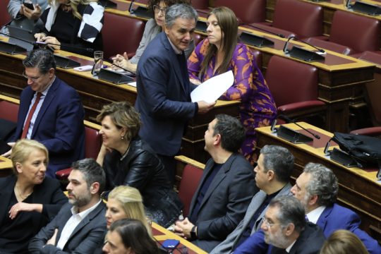 ο Αλέξης Τσίπρας και ο Ευκλείδης Τσακαλώτος