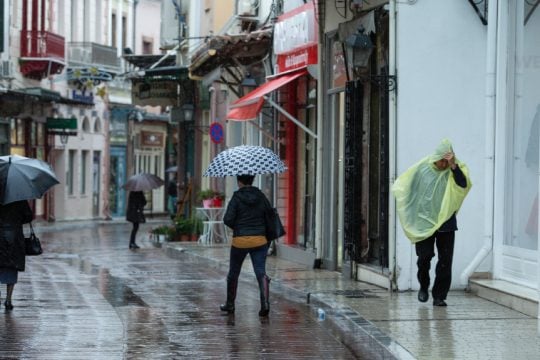 κακοκαιρία, χιονόνερο, Μυτιλήνη
