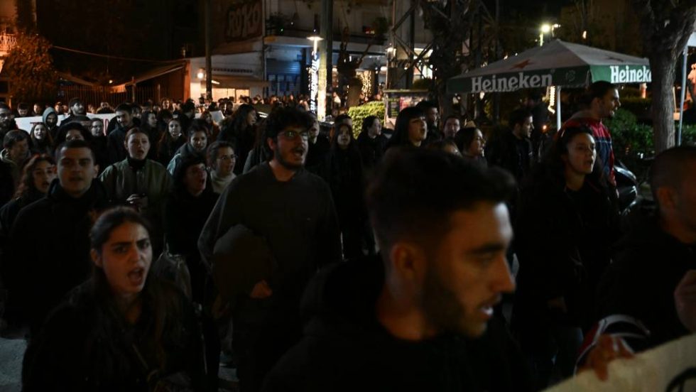 Από την απογευματινή πορεία ενάντια στην έξωση