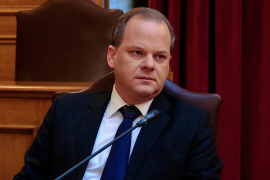 Ο Κώστας Αχ. Καραμανλής στην εξεταστική επιτροπή