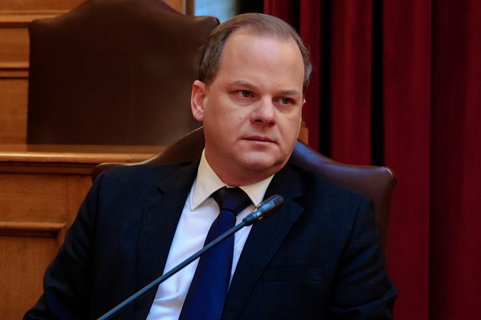 Ο Κώστας Αχ. Καραμανλής στην εξεταστική επιτροπή