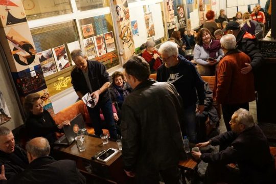 Eκδήλωση παρουσίασης του βιβλίου «Μνήμες Παλαιστίνης» στη Θεσσαλονίκη, που εξέδωσε και πρόσφερε η «Εφ.Συν.» στις 20/1/2024.