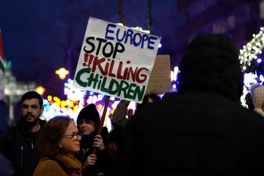 Διαδήλωση στις Βρυξέλλες υπέρ των Παλαιστινίων