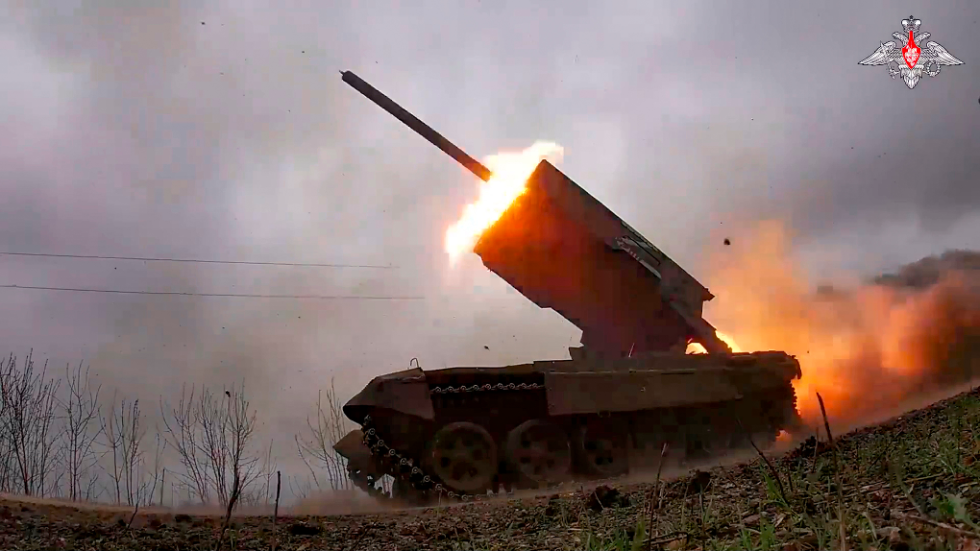 Russian army's TOS-1 thermobaric system