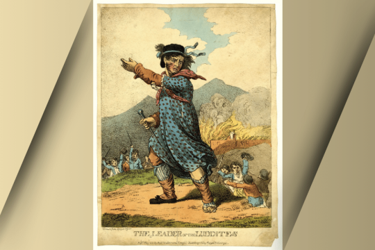 "Ο ηγέτης των Λουδιτών", χαλκογραφία, 1812