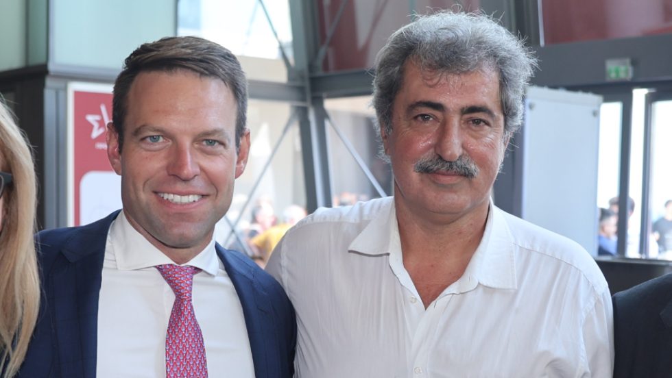 ο Στ. Κασσελάκης με τον Π. Πολάκη