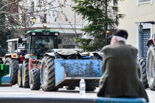 αγρότες, τρακτέρ