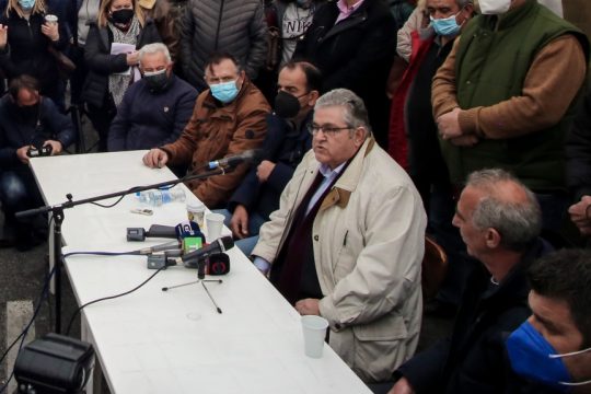 Δημήτρης Κουτσούμπας, αγροτικό μπλόκο