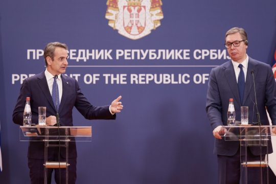 Κυριάκος Μητσοτάκης - Αλεξάνταρ Βούτσιτς
