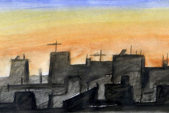 Υδατογραφία σε χαρτί - Τ.Παπαϊωάννου