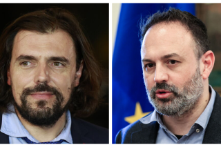 Ο βουλευτής του ΣΥΡΙΖΑ, Π. Παππάς | Ο εκπρόσωπος Τύπου της Νέας Αριστεράς, Κ. Καρπόζηλος