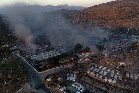 Φωτιά στη Μόρια