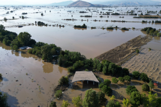 Καταστροφές στον Παλαμά Καρδίτσας από την κακοκαιρία Ντάνιελ