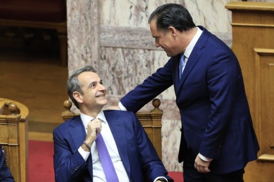 ο Κυριάκος Μητσοτάκης και ο Άδωνις Γεωργιάδης