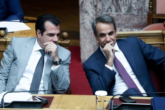ο Κυριάκος Μητσοτάκης και ο Θάνος Πλεύρης
