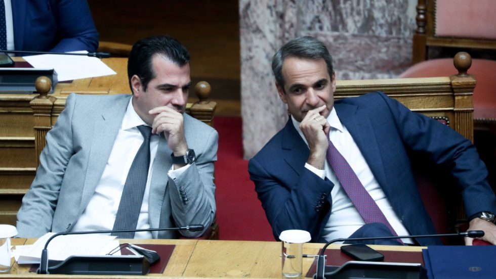 ο Κυριάκος Μητσοτάκης και ο Θάνος Πλεύρης