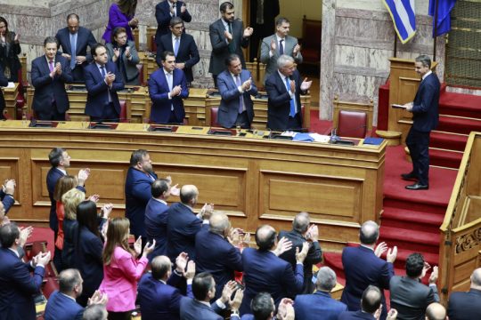 ο Κυριάκος Μητσοτάκης στη Βουλή