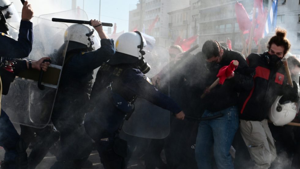 αστυνομική βία κατά φοιτητών
