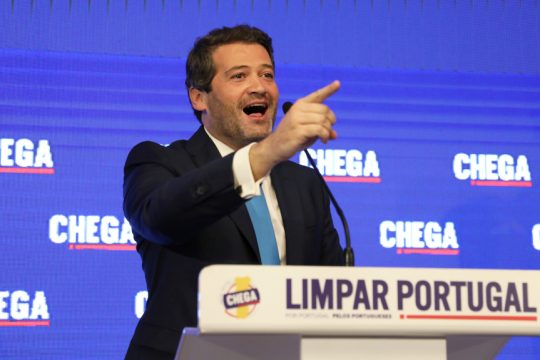 Ο ηγέτης του ακροδεξιού Chega, Αντρέ Βεντούρα