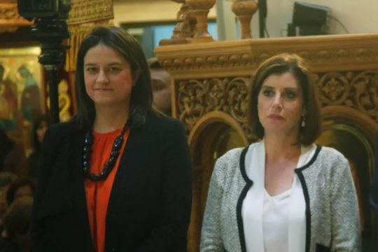 η Νίκη Κεραμέως με την Άννα Μισέλ Ασημακοπούλου