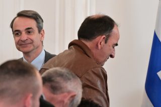 Από τη συνάντηση του Κυριάκου Μητσοτάκη με τους αγρότες της Θεσσαλίας