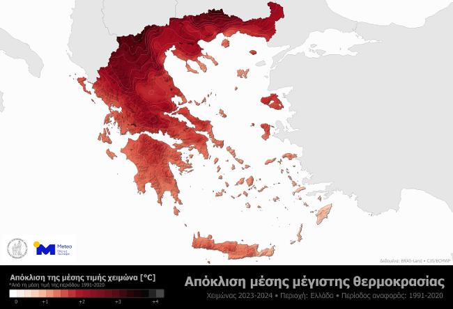 θερμοκρασίες τον χειμώνα