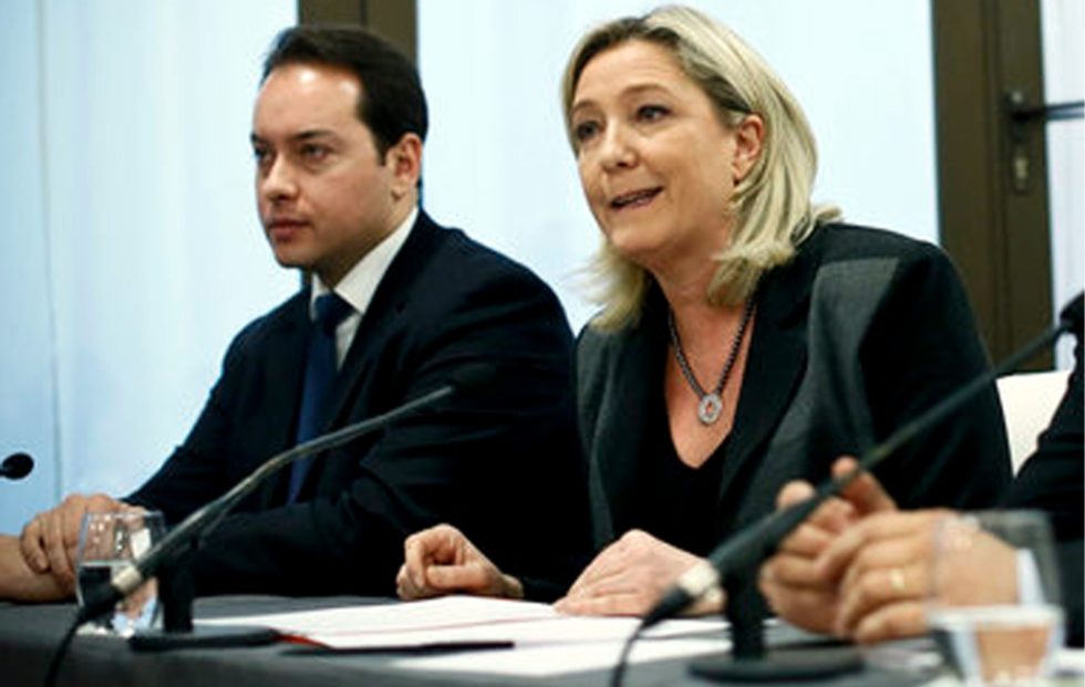Η Μαρίν Λεπέν με τον εκπρόσωπό της Λουντοβίκ ντε Νταν